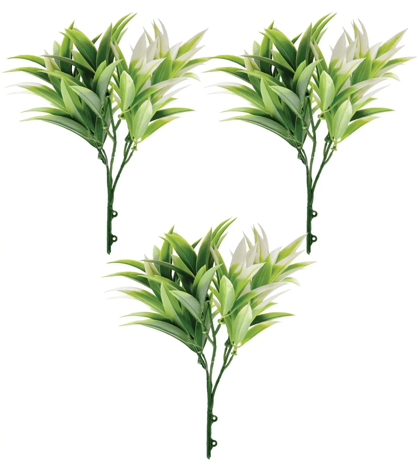 Nageia Fleuryi Artificial Plant Bunch | Pack of 3 My Store