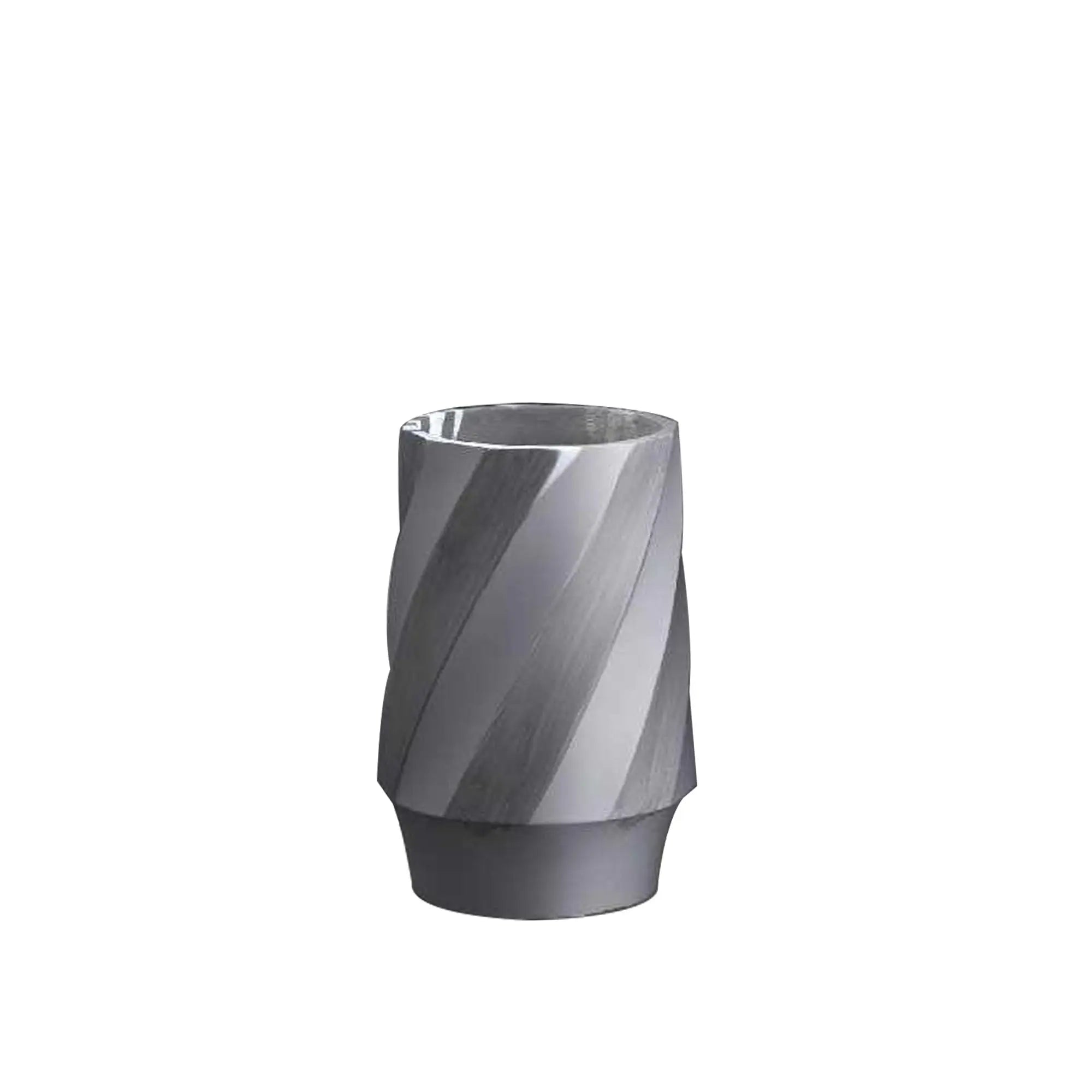 Gray Fiber Pot With Cross Stripe My Store
