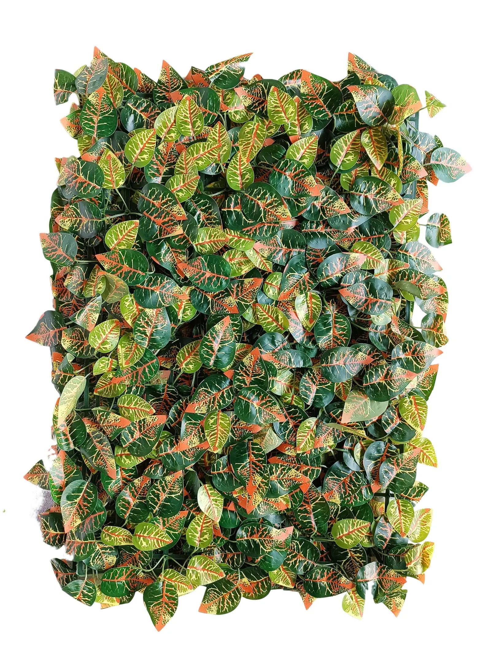 Orange Oak Leaf Artificial Wall Grass || Vertical Garden For Wall || Size:40cm×60cm || 46/19 My Store