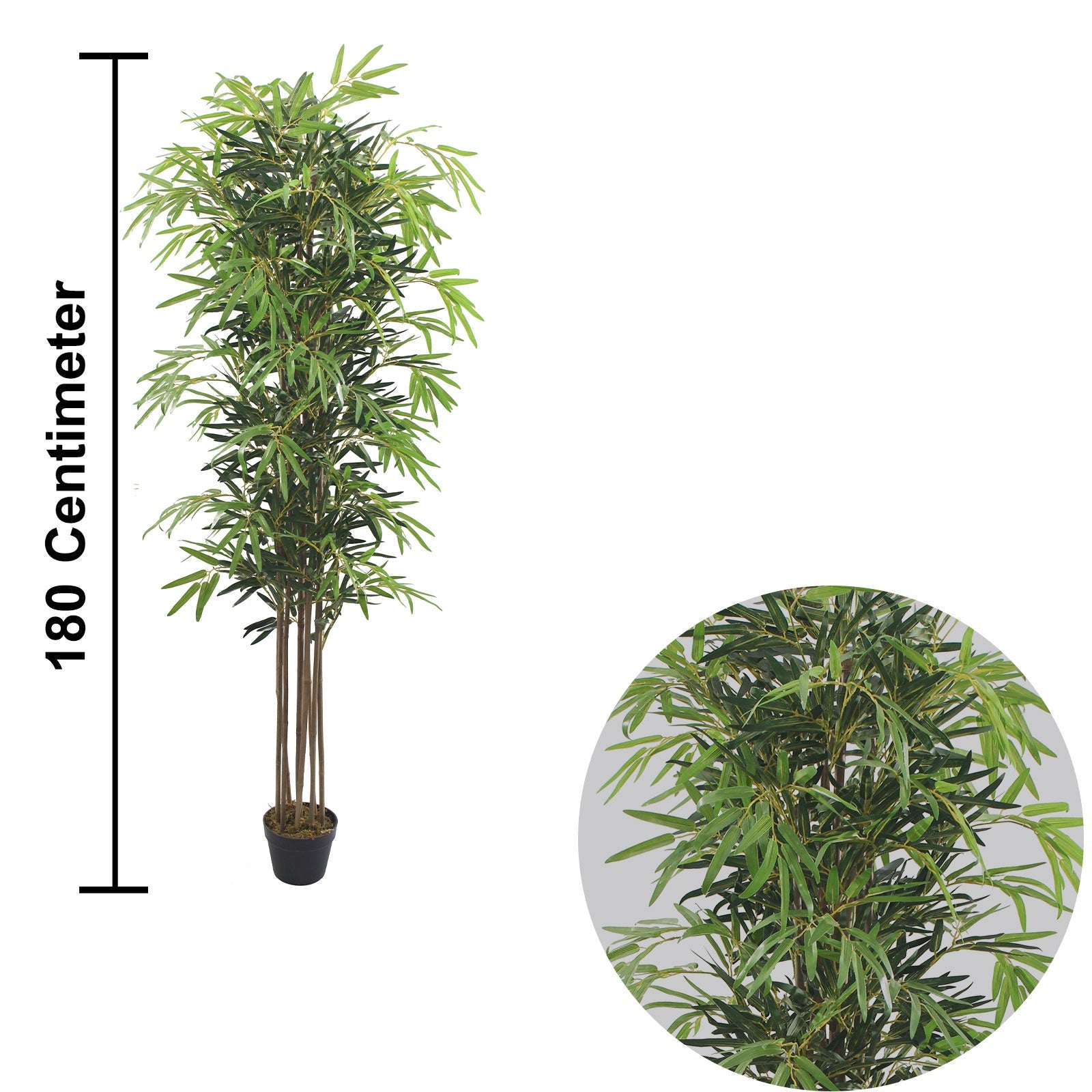 Peva Bamboo Artificial Plant – 180 CM | Indoor Green Bamboo Enutrof Decor