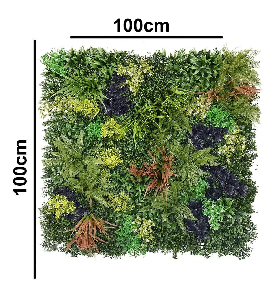 Artificial Vertical Wall Garden With Green Bush || Size: 1mtr X 1mtr || No:11/18 My Store