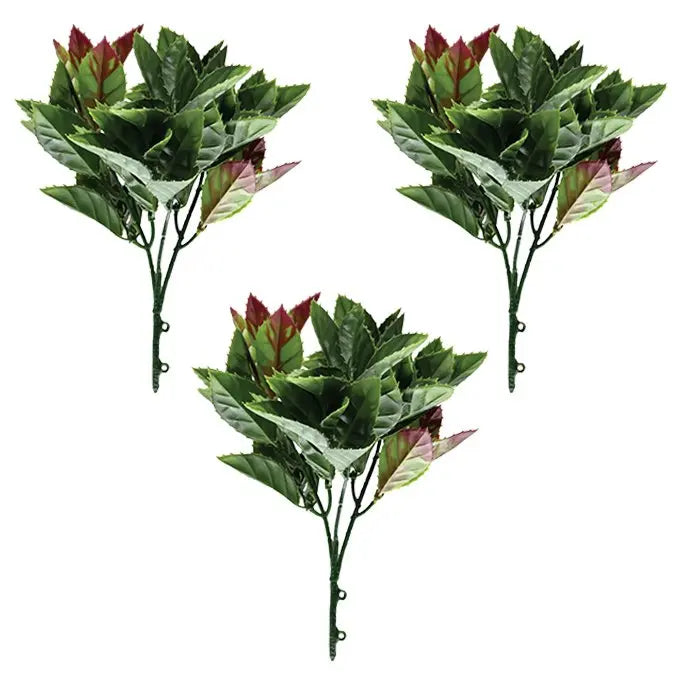 Petra Croton Artificial Green Bushes | Pack of 3 My Store