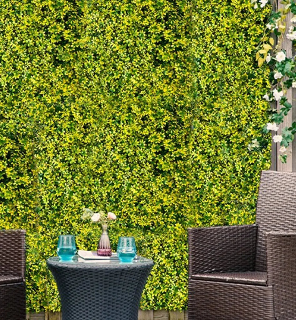 Artificial Wall Grass yellow Ixora Azalea (40×60 cm) My Store