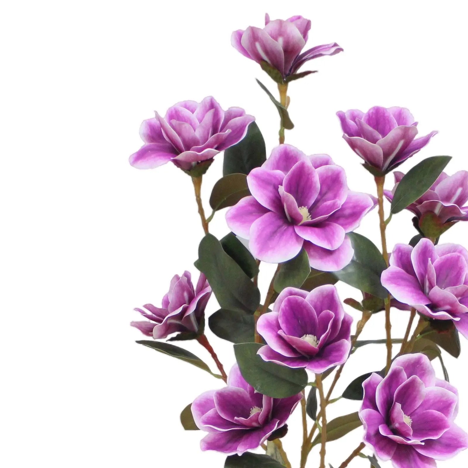 Mangolia Flower Artificial Plants With Basic White Pot ||95cm Height My Store