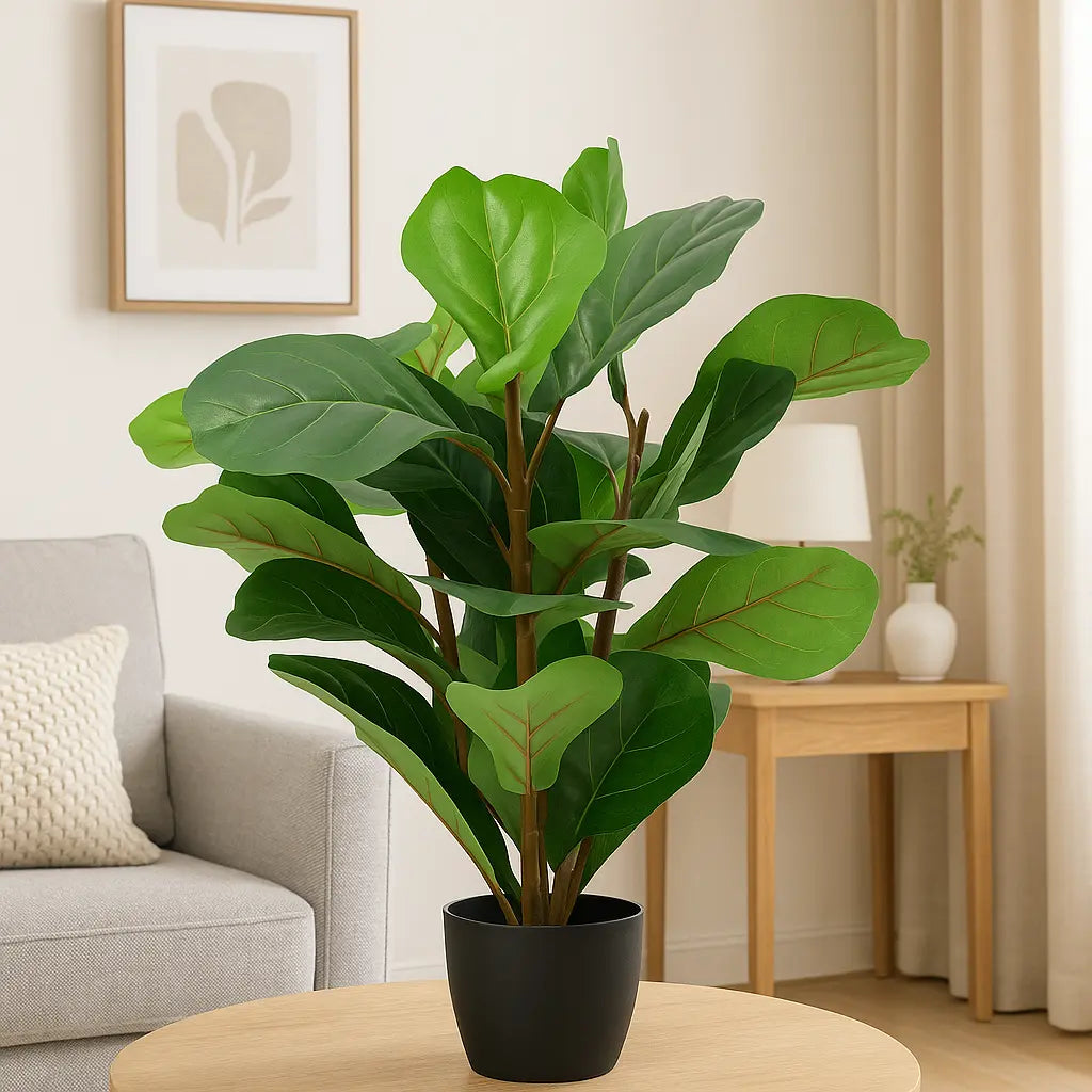 Fiddle Artificial Plant | 70 cm with Pot Enutrof Decor
