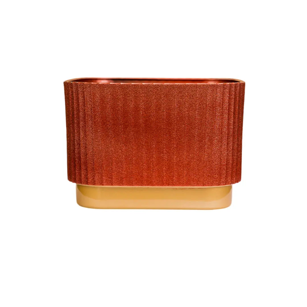 Enutrof Creme Terra Speckled Plastic Planter Pot Enutrof Decor