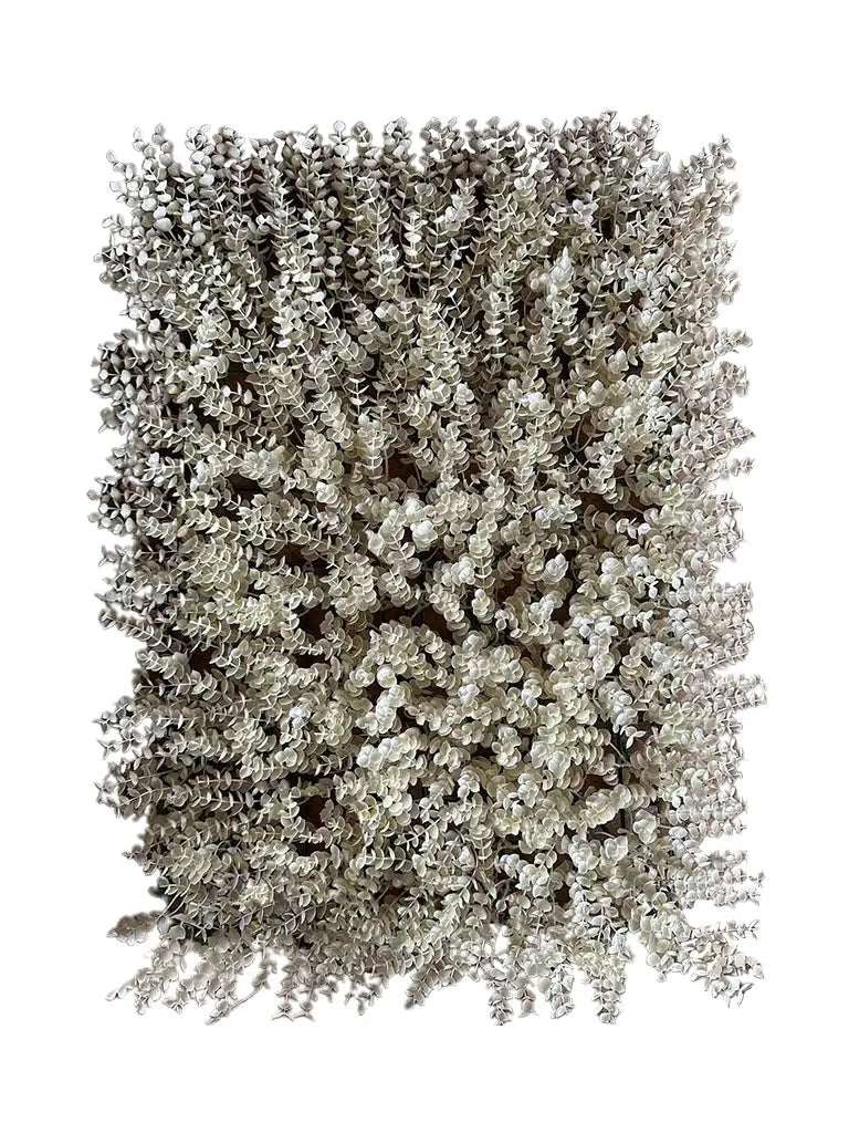 Artificial Dusty White Vertical Grass – 40x60 CM | Wall Decor Enutrof Decor