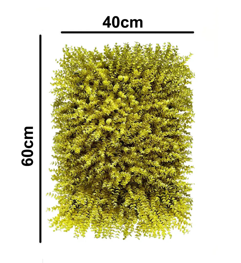 Artificial Yellow Vertical Grass Mat – 40x60 CM | Wall Decor Panel Enutrof Decor