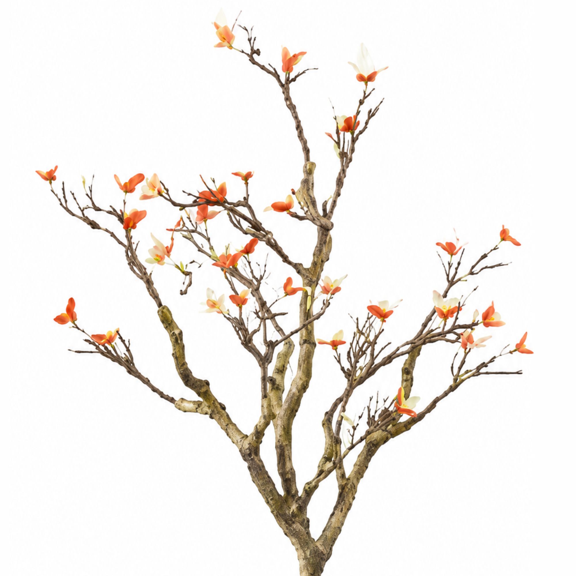 ENUTROF Artificial Cherry Blossom Bare Branch Tree – 120cm Fake Sakura Plant for Home Decor ENUTROF