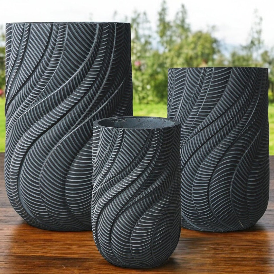 Enutrof Wave Textura Designer Planter Enutrof Decor