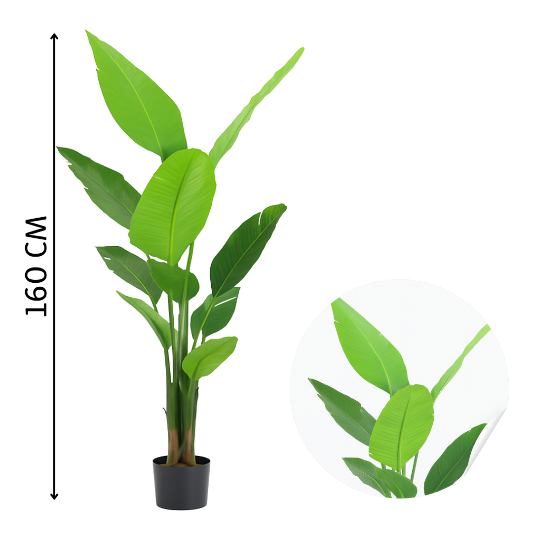 5 ft Artificial Banana Plant | Realistic Tropical Indoor Décor Enutrof Decor