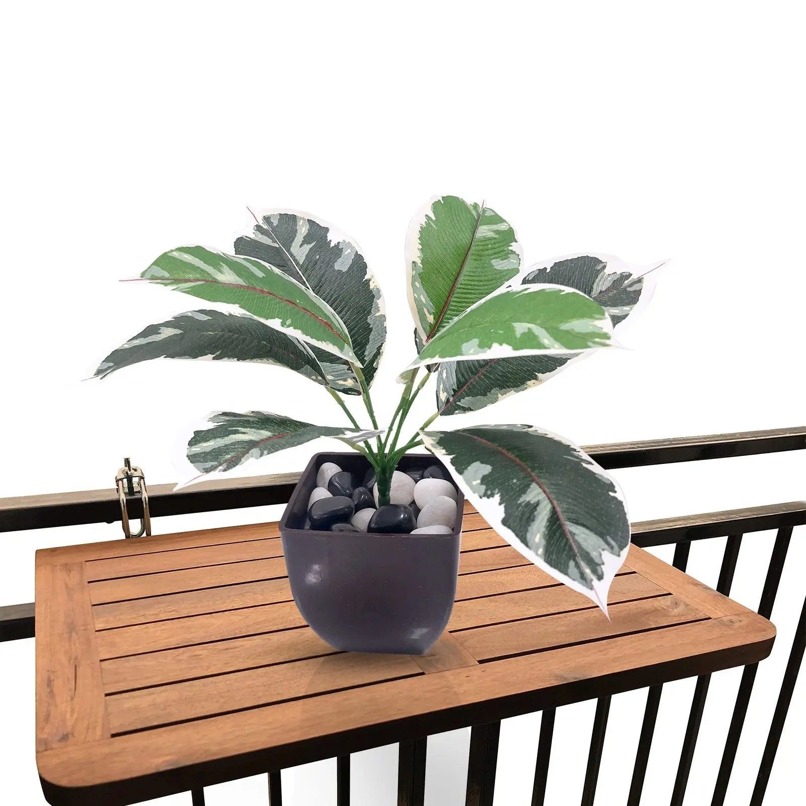 Petalshue Plant Real Touch Artificial With Basic Pot || Size:32 Cm|| Color: Green My Store