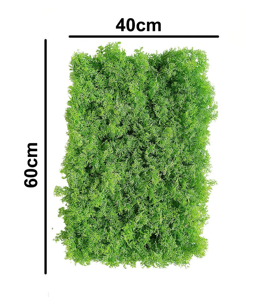 Artificial Green Vertical Grass Mat – 40x60 CM | Wall Decor Panel Enutrof Decor