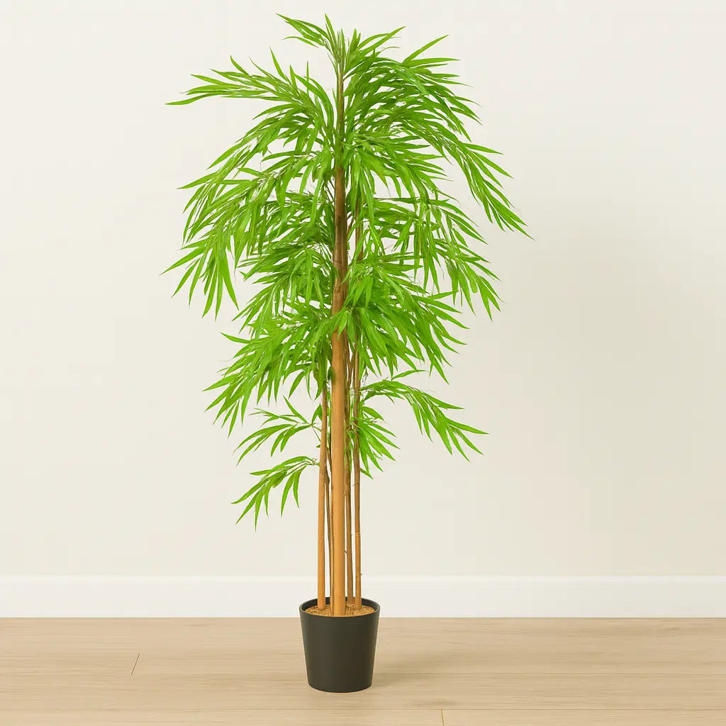 Premium 180cm Artificial Bamboo Plant With Pot – Indoor & Outdoor Home Decor Enutrof Decor