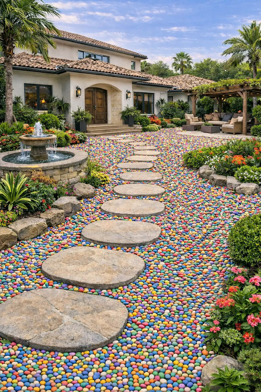 Multicolor pebbles for decor Enutrof Decor