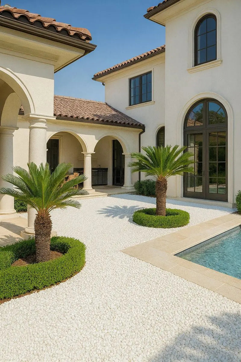 White Chips Pebbles Enutrof Decor