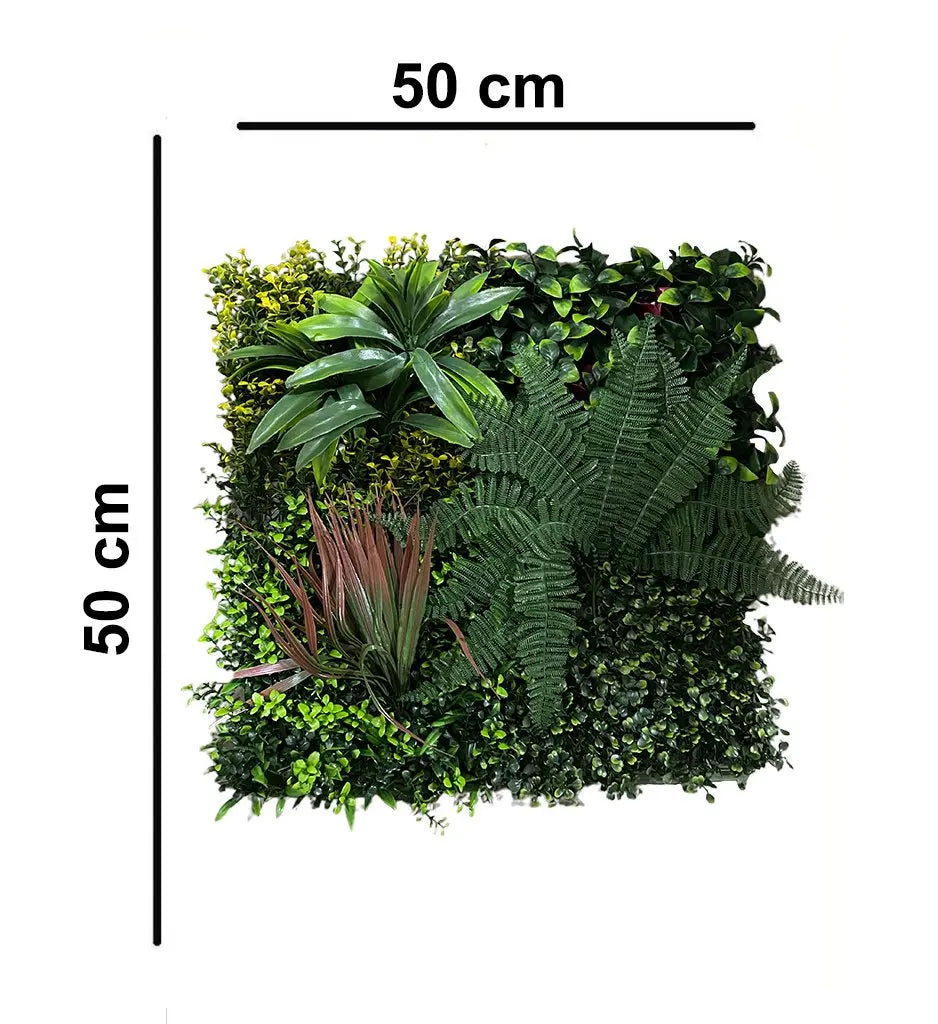 Artificial Wall Grass With Long Petals|| Vertical Garden Wall || Size: 50cm x 50cm || No:55-07 My Store