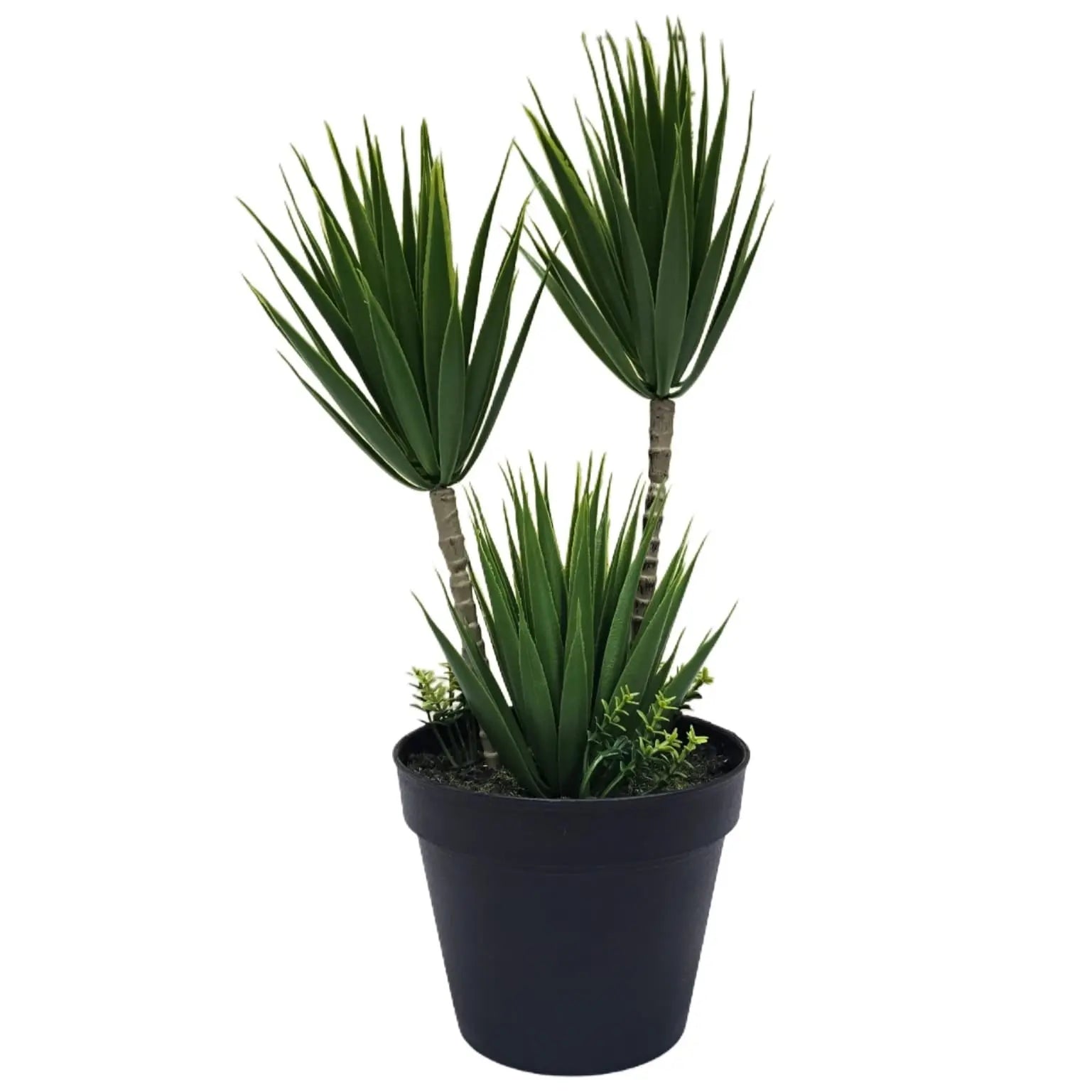 Plastic grass with black plastic pot (35 cm) Enutrof Decor