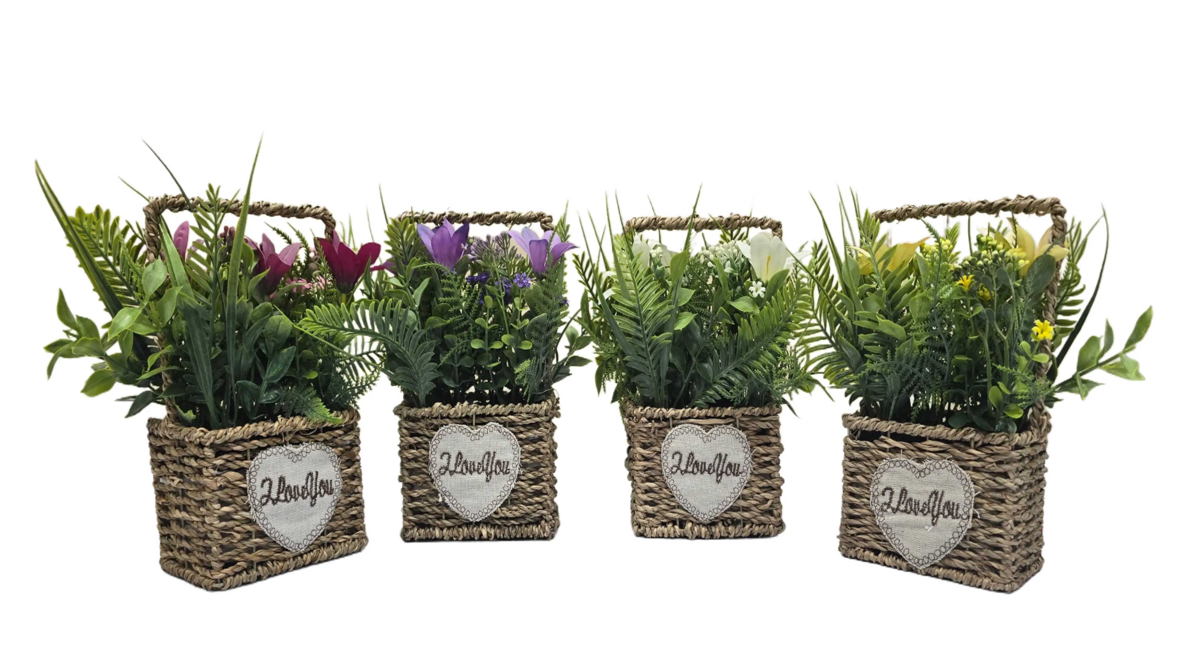 Cloth Flower with Basket | Elegant Artificial Floral Table Décor(20CM) Enutrof Decor