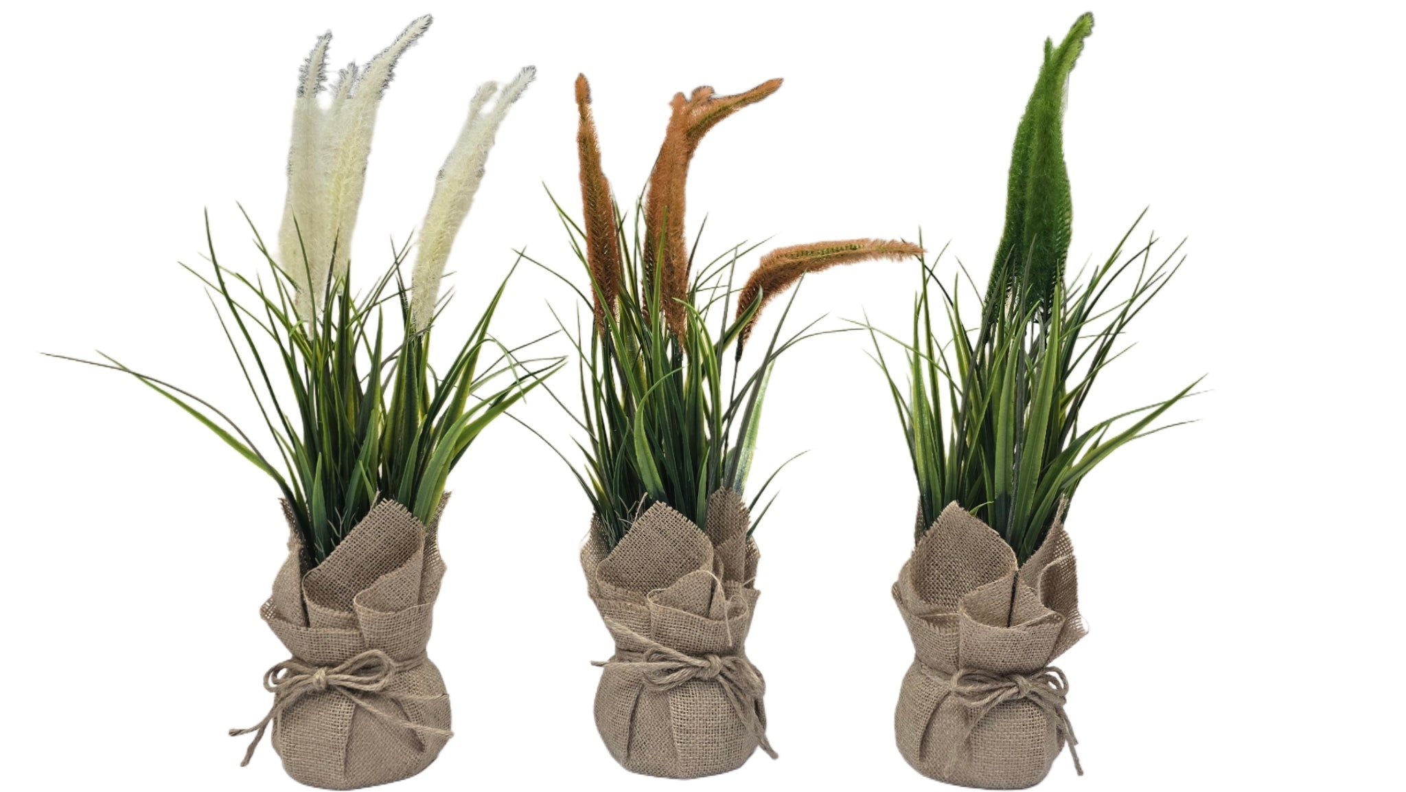 Plastic Bonsai with Sack | Onion Grass Artificial Table Décor (48 CM) Enutrof Decor