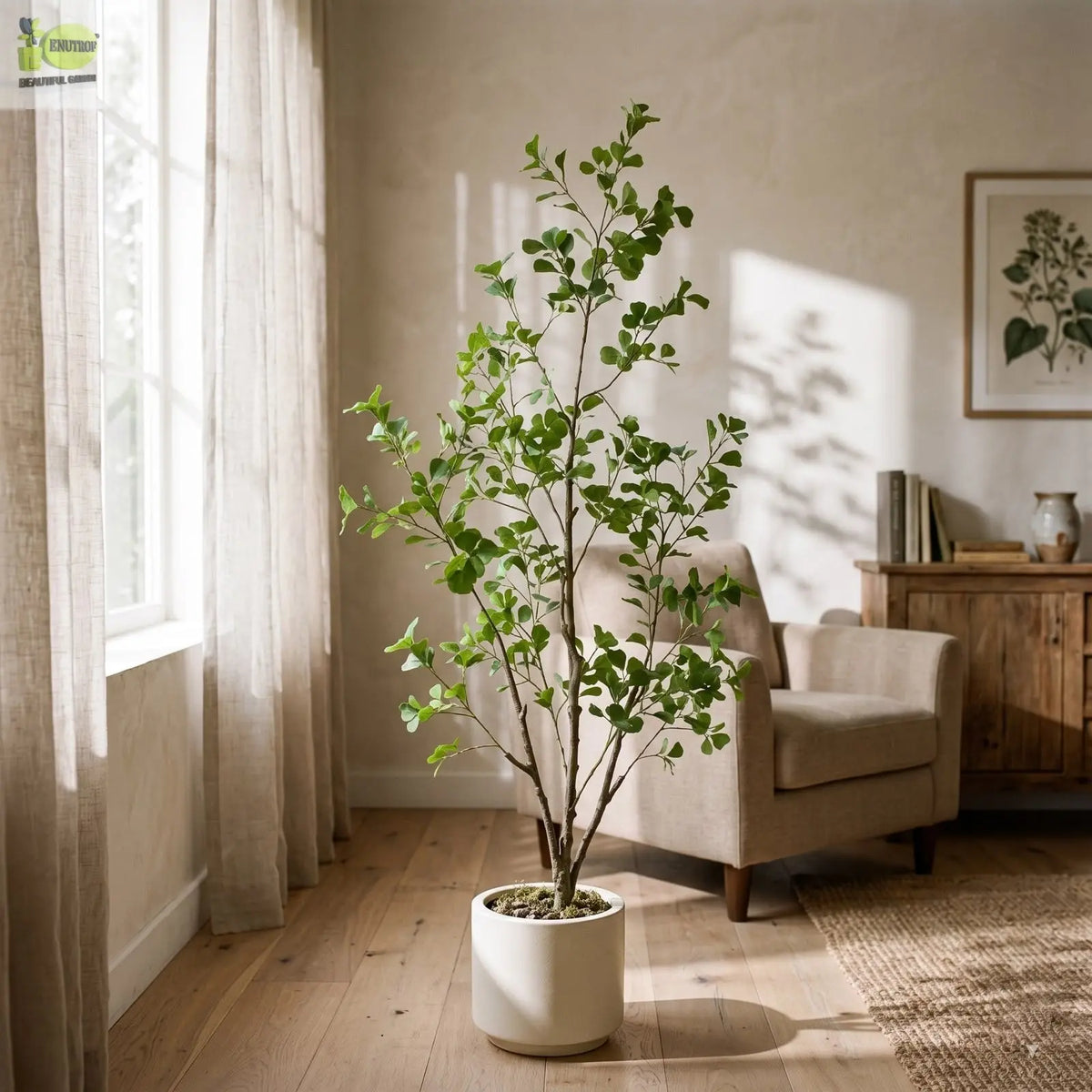 Artificial Ficus Tree 160cm | Faux Indoor Tree Plant for Home Decor Enutrof Decor
