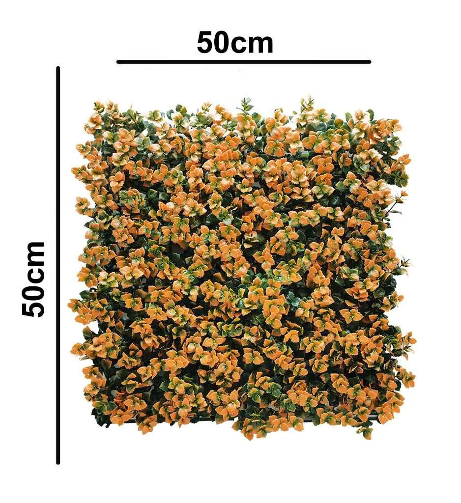 Artificial Wall Grass Yellow Leaves Artificial Vertical Garden Size: 50cm x 50cm || No:55/20 My Store
