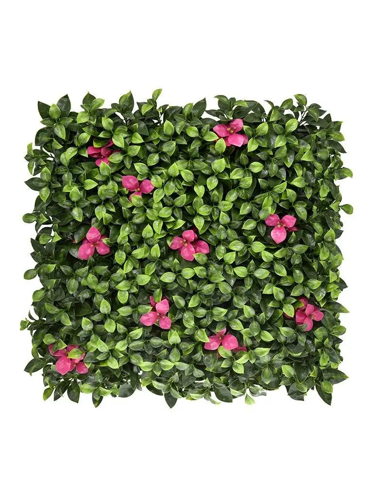 Artificial Wall Grass with flowers Size: 50cm x 50cm Artificial Vertical Garden || No:55/12 My Store