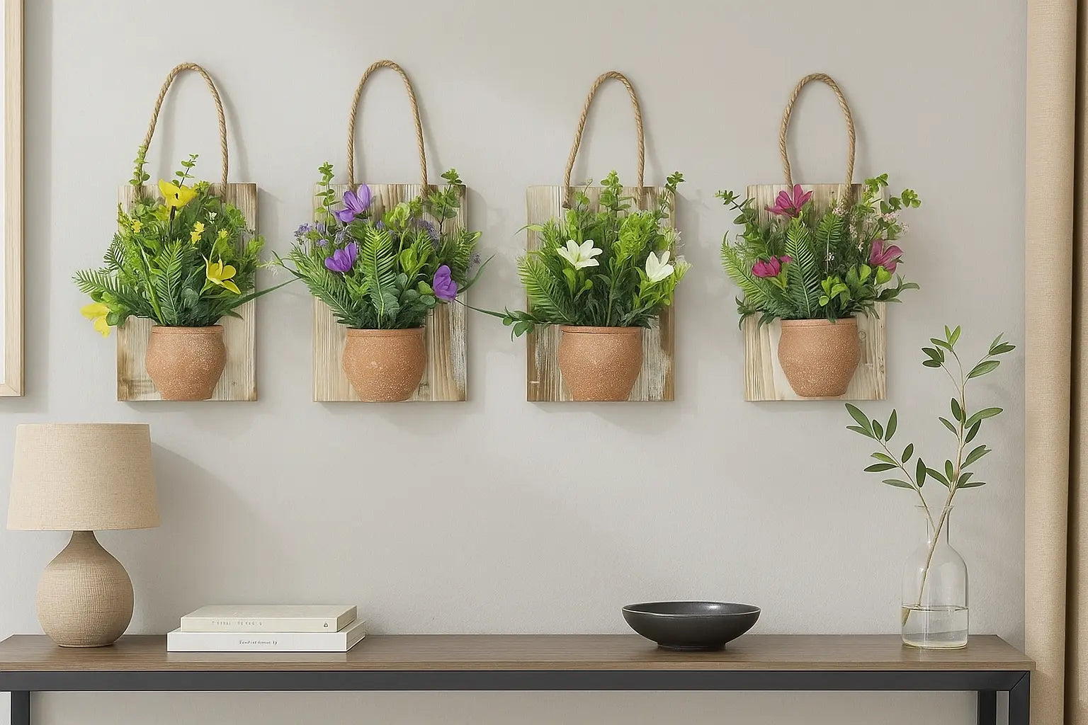 artificial hanging plants with pots Stylish Hanging Plant