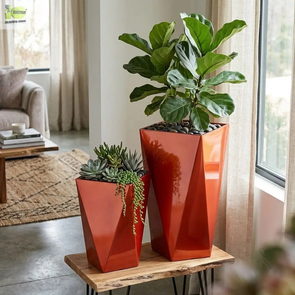 Diamond Shape Planter Enutrof Decor