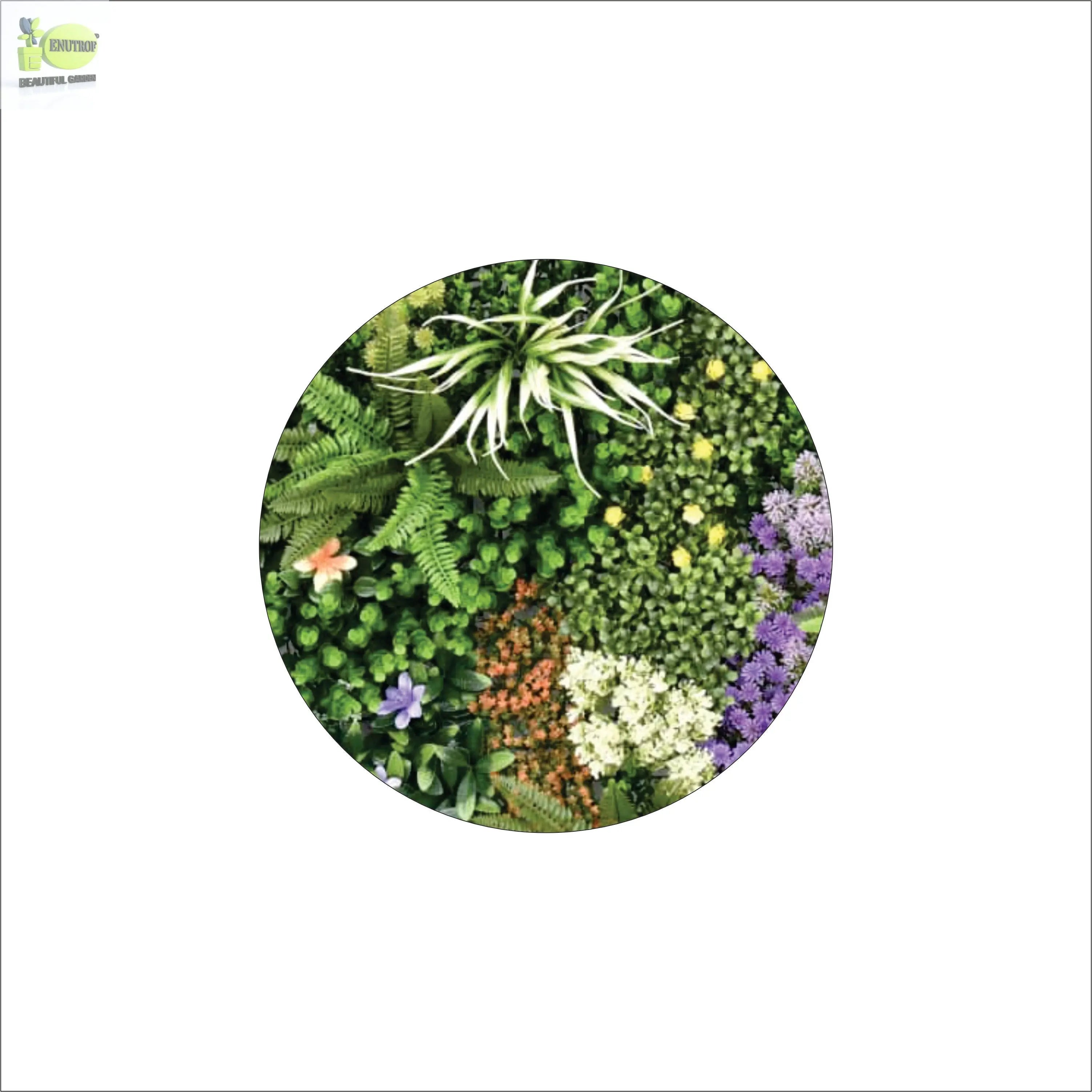 ENUTROF Artificial Vertical Garden Wall Panel(1*1 MTR) – Multicolour Floral Fake Living Wall for Home & Events ENUTROF