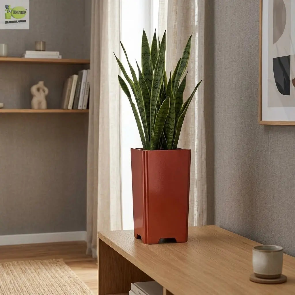 Elegant Tower Pot – Premium Decorative Plastic Planter for Indoor & Outdoor Use Enutrof Decor