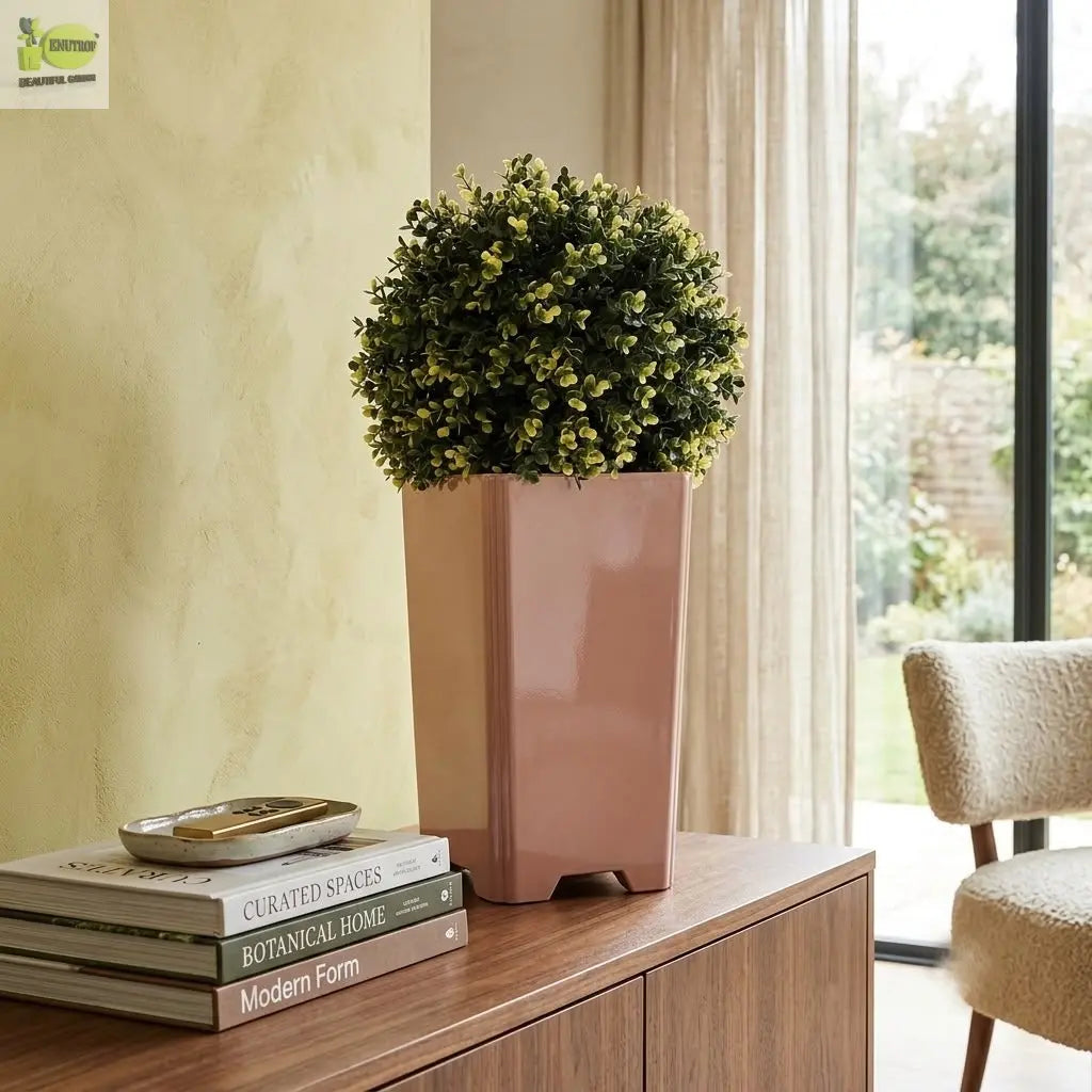 Elegant Tower Pot – Premium Decorative Plastic Planter for Indoor & Outdoor Use Enutrof Decor