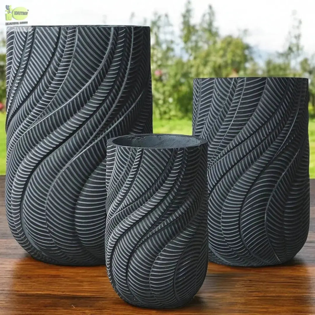 Enutrof Wave Textura Designer Planter Enutrof Decor
