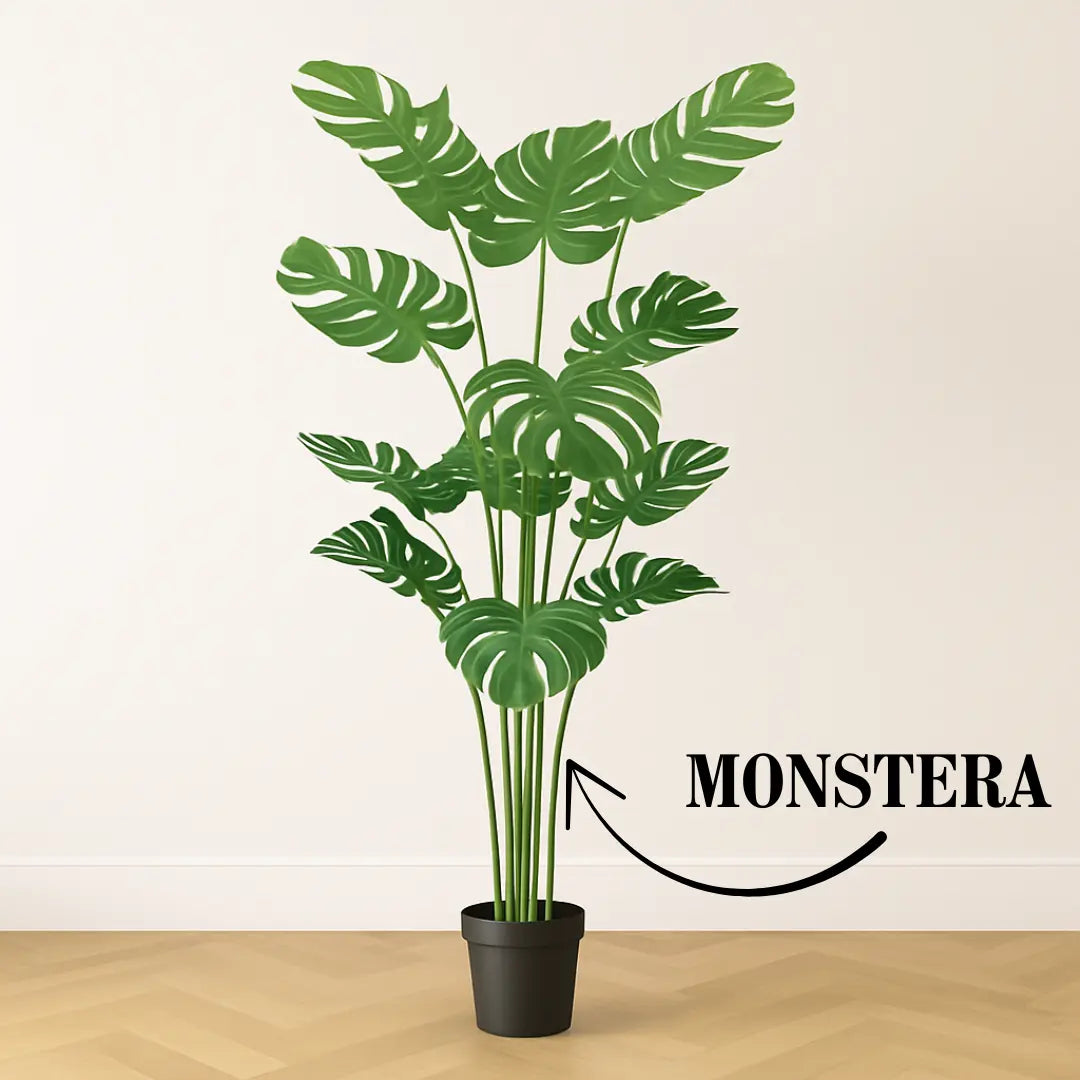 5 ft Artificial Monstera Plant | Realistic Tropical Indoor Décor Enutrof Decor