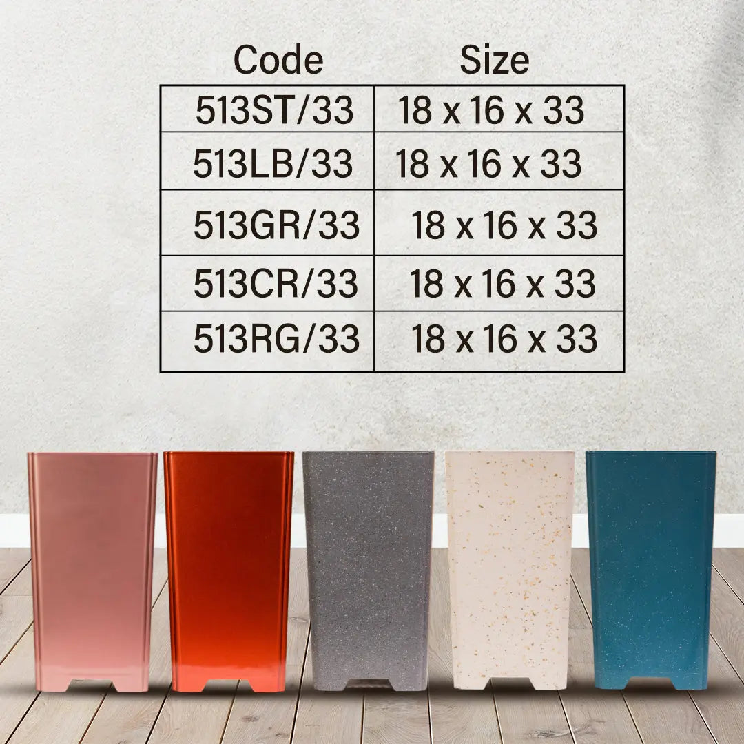 Elegant Tower Pot – Premium Decorative Plastic Planter for Indoor & Outdoor Use Enutrof Decor