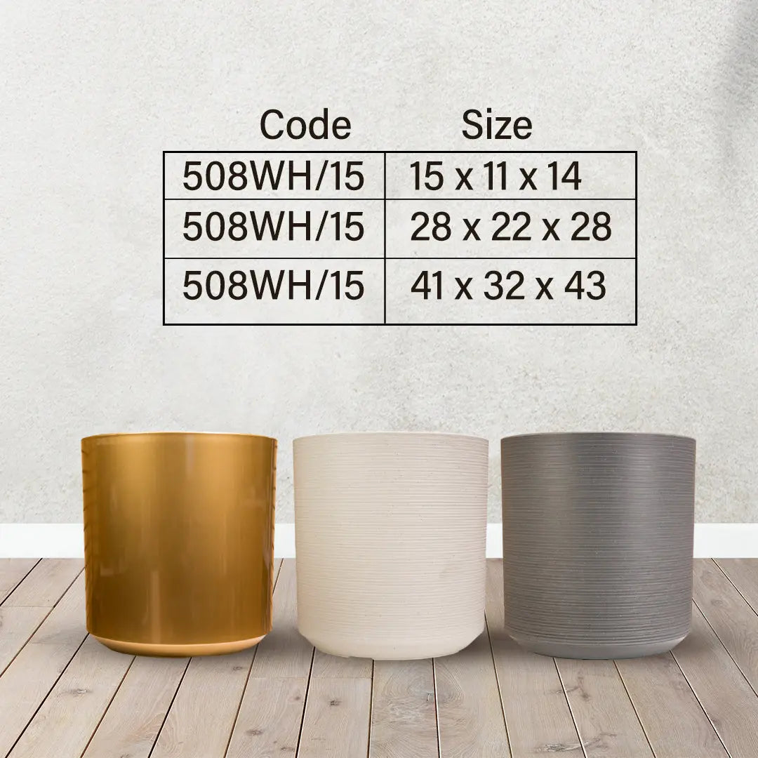 Charm Round Barrel Planter Enutrof Decor