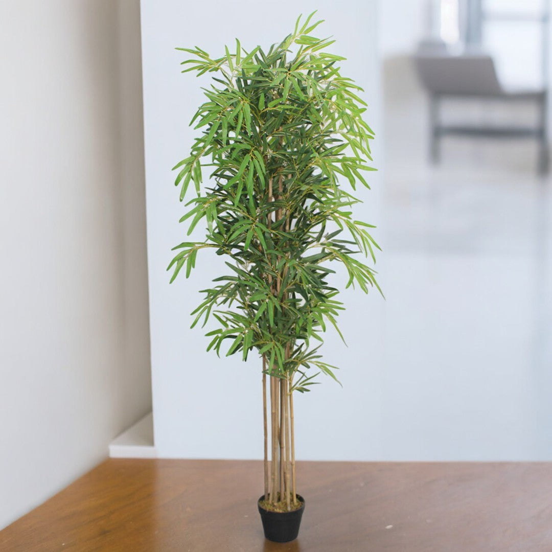 Peva Bamboo Artificial Plant – 180 CM | Indoor Green Bamboo Enutrof Decor