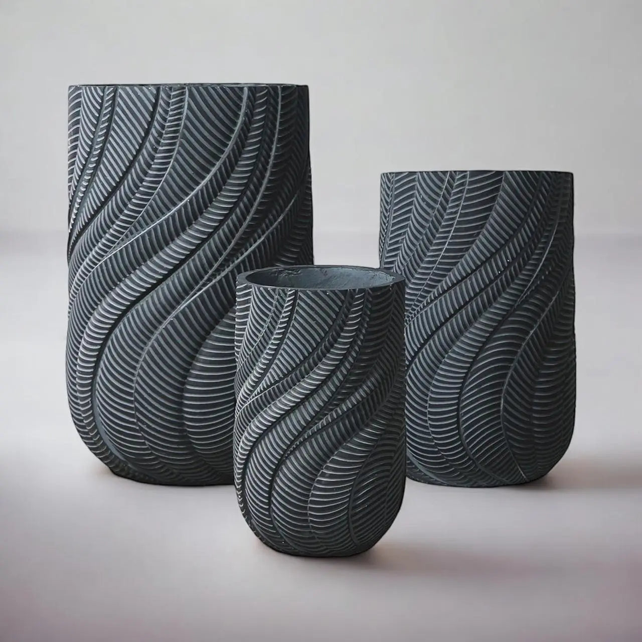 Enutrof Wave Textura Designer Planter Enutrof Decor