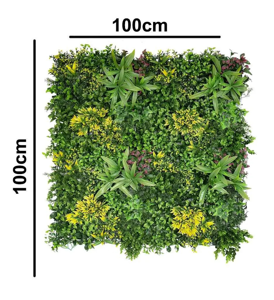Artificial Vertical Garden With Green Bush || Size: 1mtr X 1mtr || No:11/17 My Store