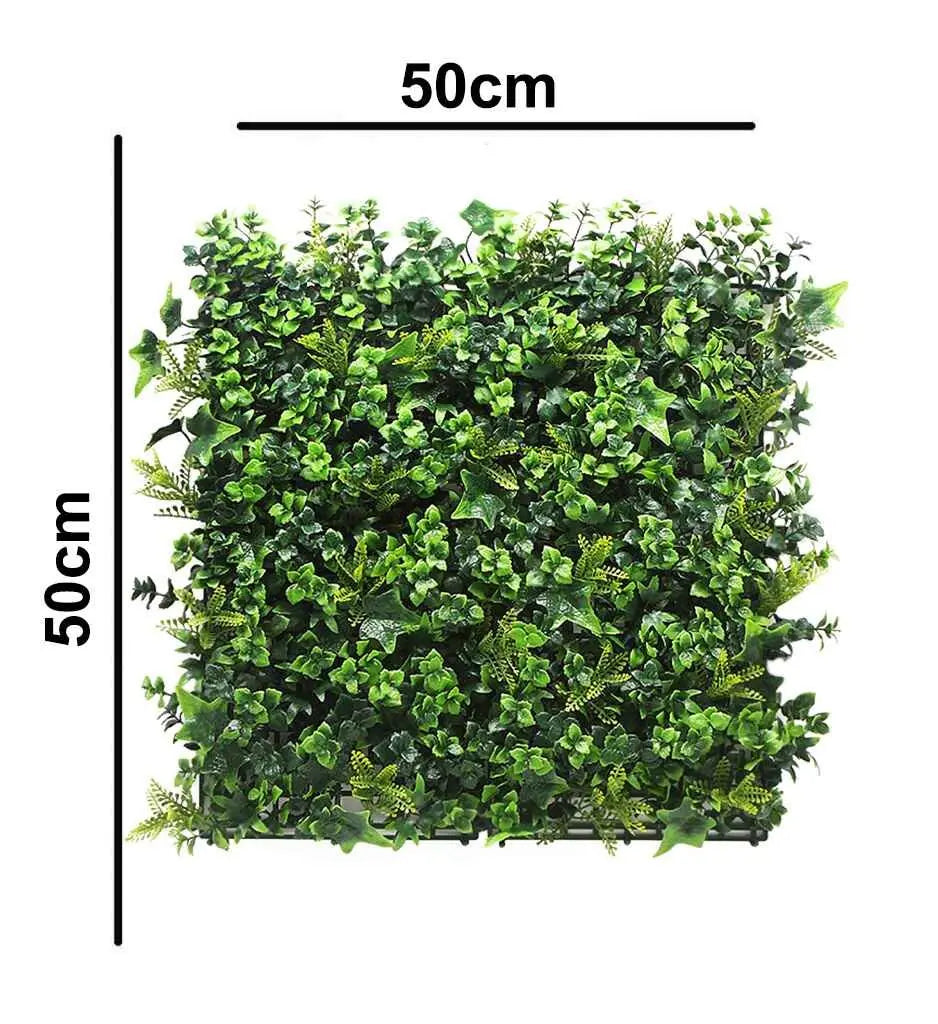 Artificial Vertical Garden Wall: Vertical Garden Artificial Size: 50cm x 50cm || No:55/27 My Store