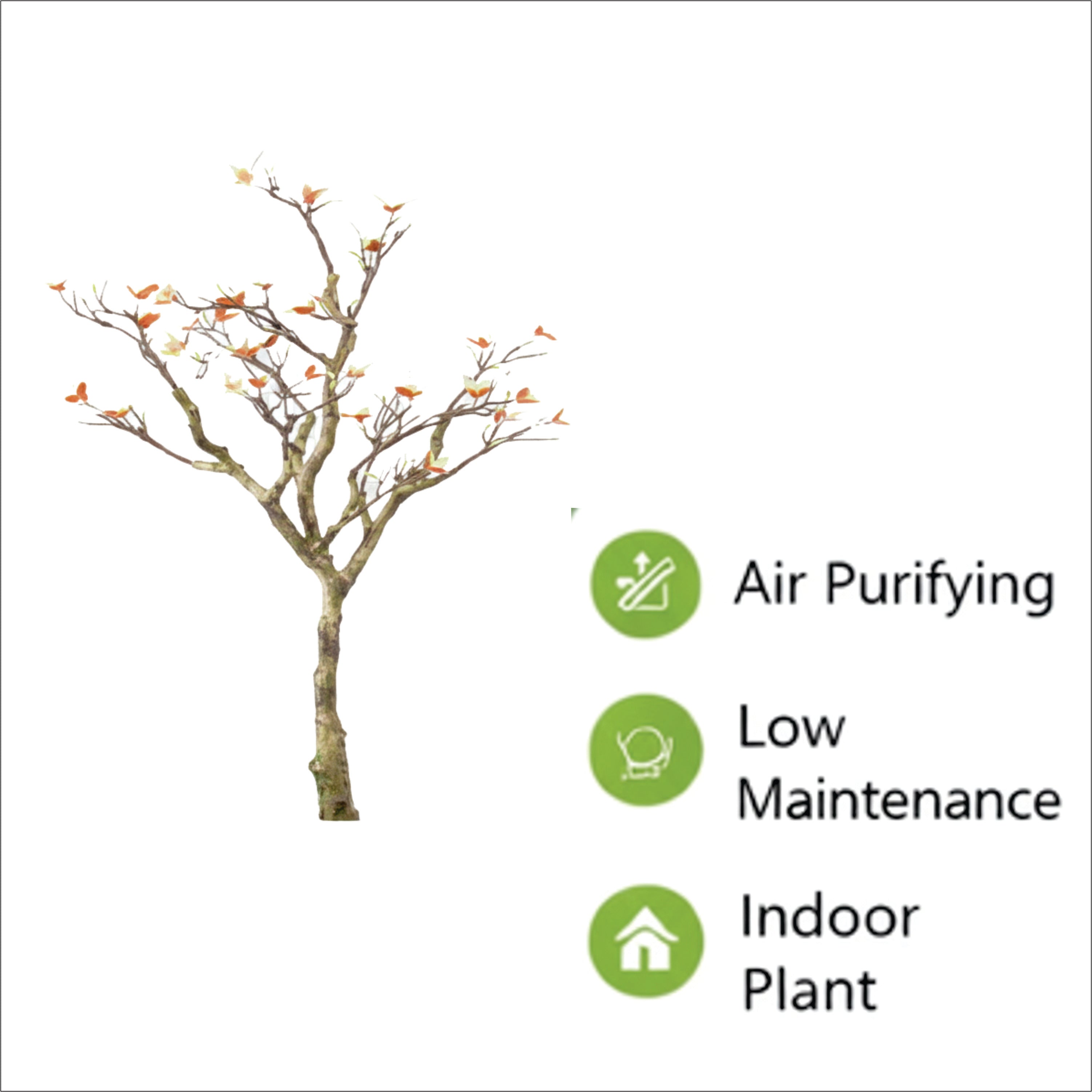 ENUTROF Artificial Cherry Blossom Bare Branch Tree – 120cm Fake Sakura Plant for Home Decor ENUTROF