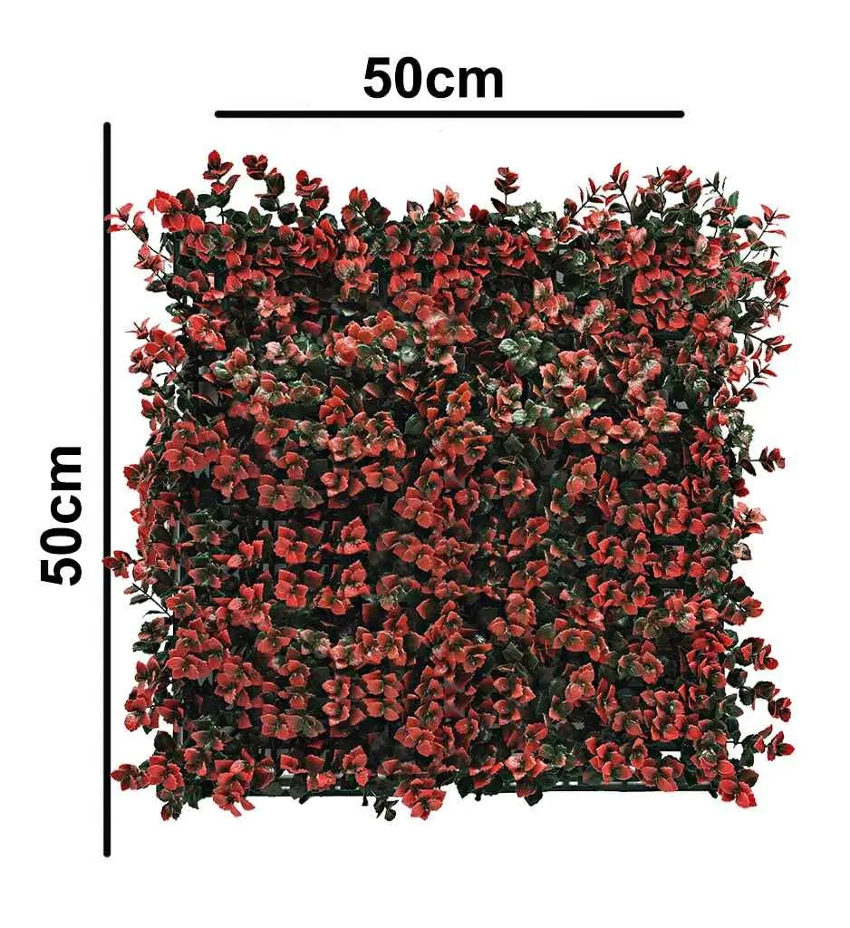Indoor Vertical Wall Garden: Artificial Vertical Garden Size: 50cm x 50cm || No:55/19 My Store