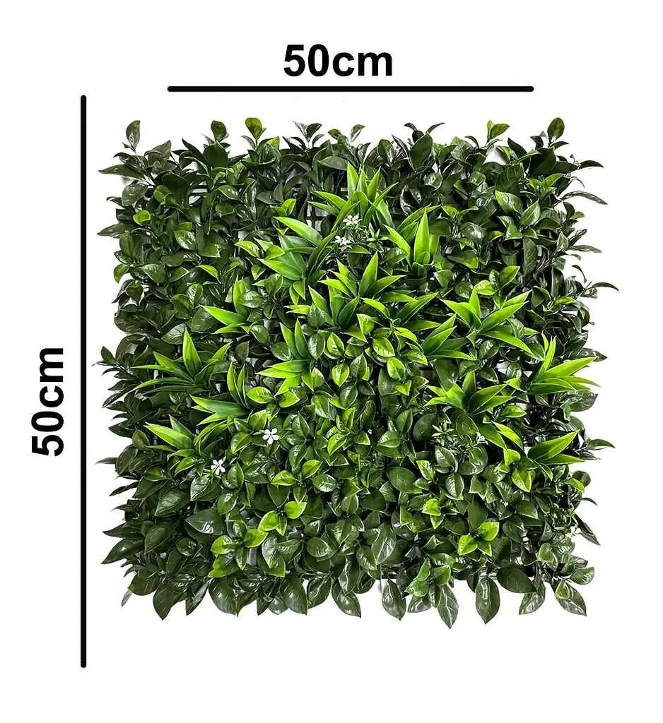 Indoor Vertical Wall Garden: Artificial Vertical Garden Size: 50cm x 50cm || No:55/15 My Store