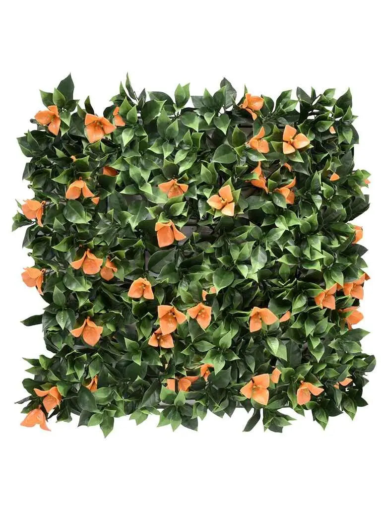 Artificial Vertical Wall Garden With Yellow Flowers Size: 50cm x 50cm || No:55/23 My Store