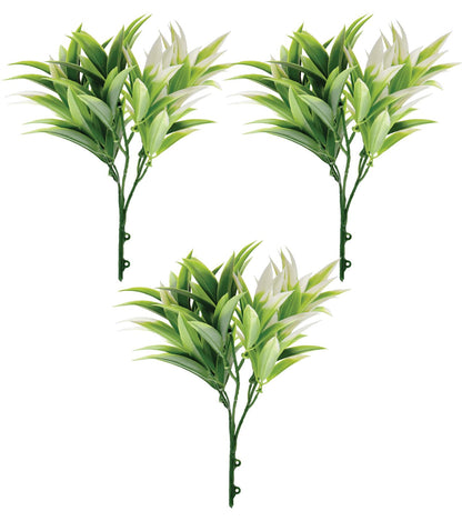 Nageia Fleuryi Artificial Plant Bunch | Pack of 3