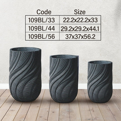 Enutrof Wave Textura Designer Planter Enutrof Decor