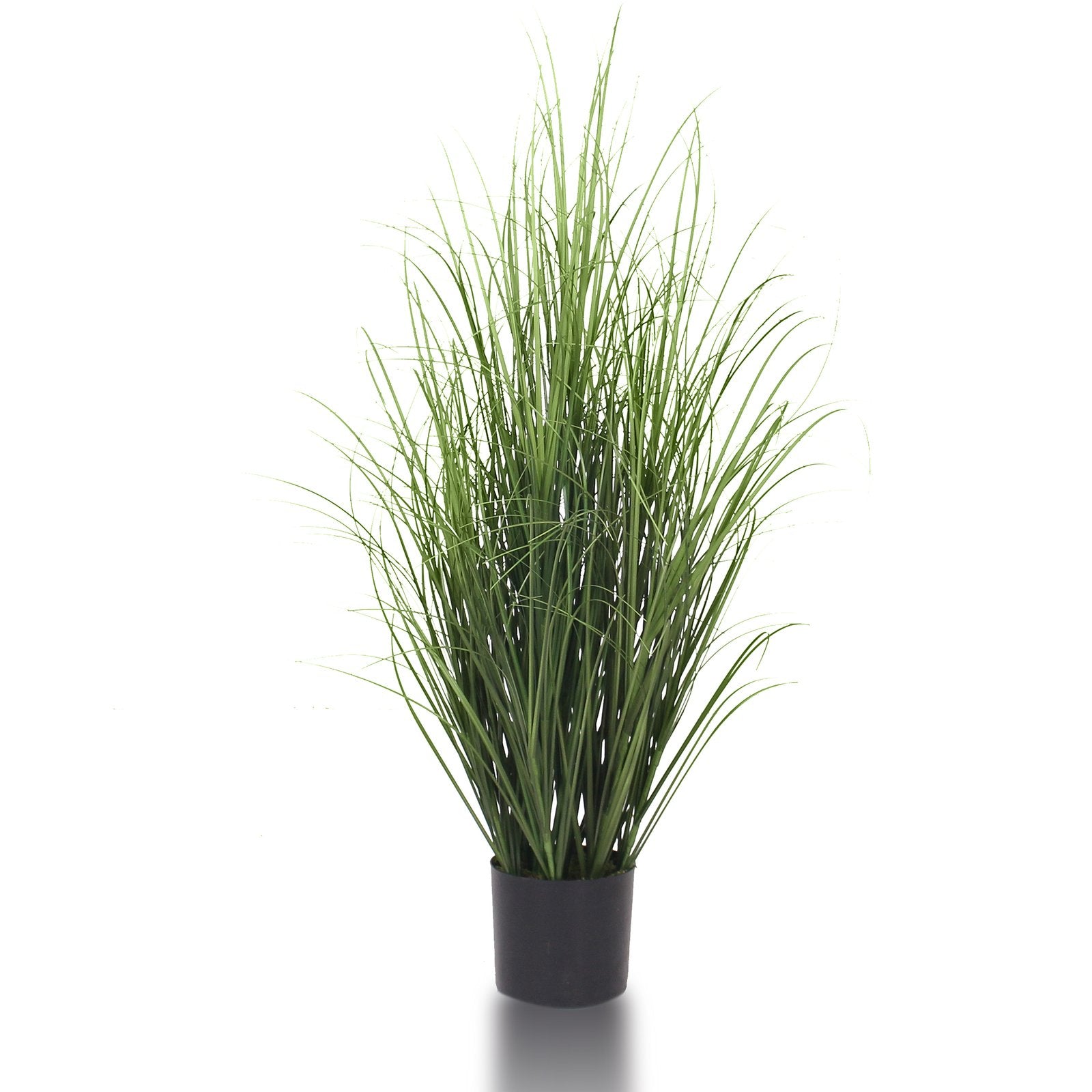 Onion grass Artificial plant With Basic White Pot || Size:80 CM Height