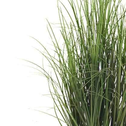 Onion grass Artificial plant With Basic White Pot || Size:80 CM Height