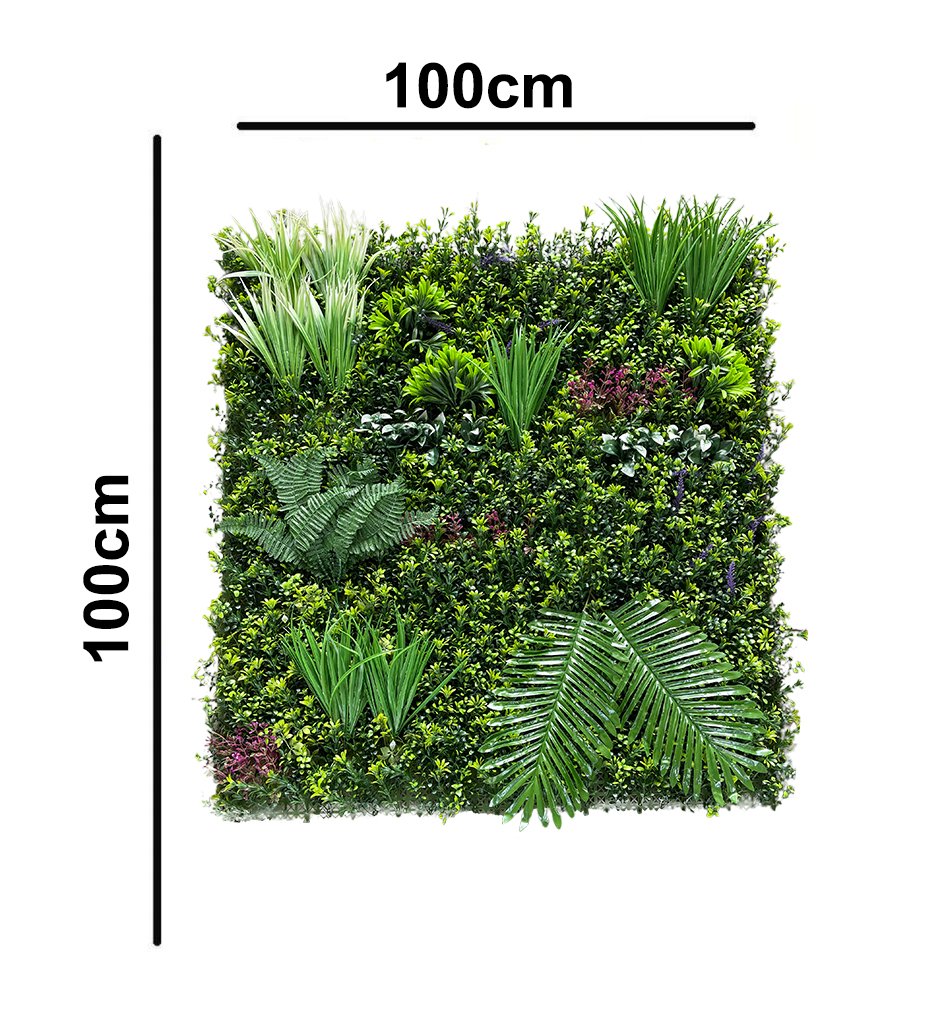 Eye-Catching Artificial Green Wall || Vertical Garden For Outdoor || Size: 1mtr X 1mtr || No:11/11