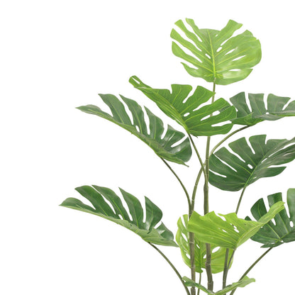 Artificial Monstera Plant Indoor With Basic White Pot || 120cm Height